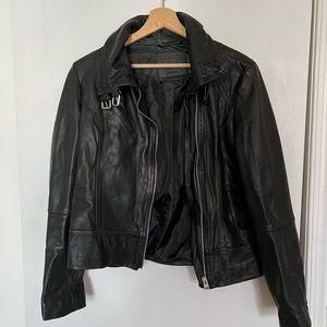 Allsaints black leather jacket